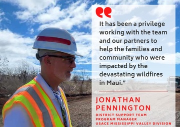 Hawaiʻi Wildfires Response Mission USACE Employee Spotlight – Jonathan Pennington