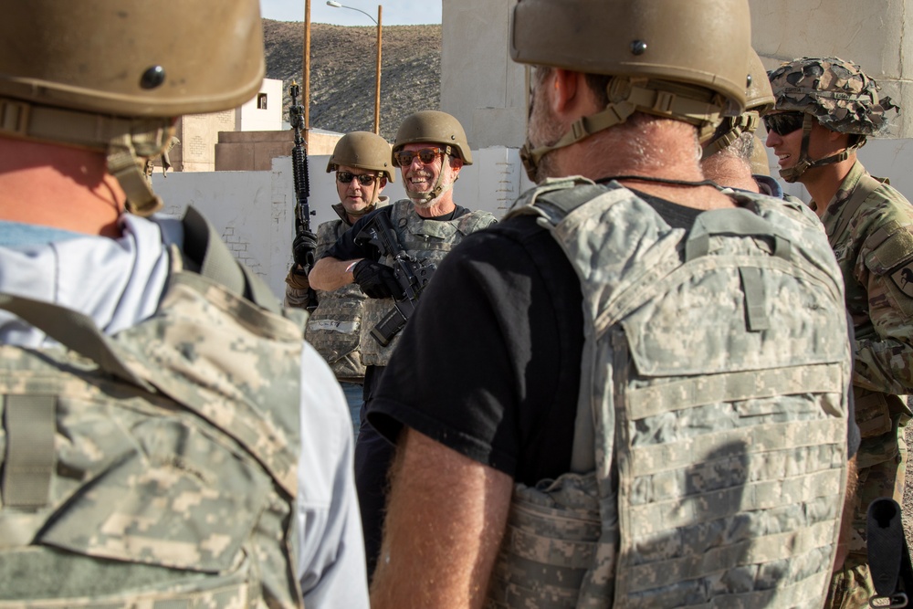 Distinguished  Guests tour the Box at NTC