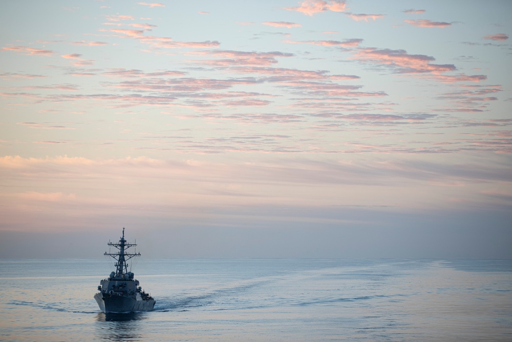 Theodore Roosevelt Refuels John S. McCain At Sea
