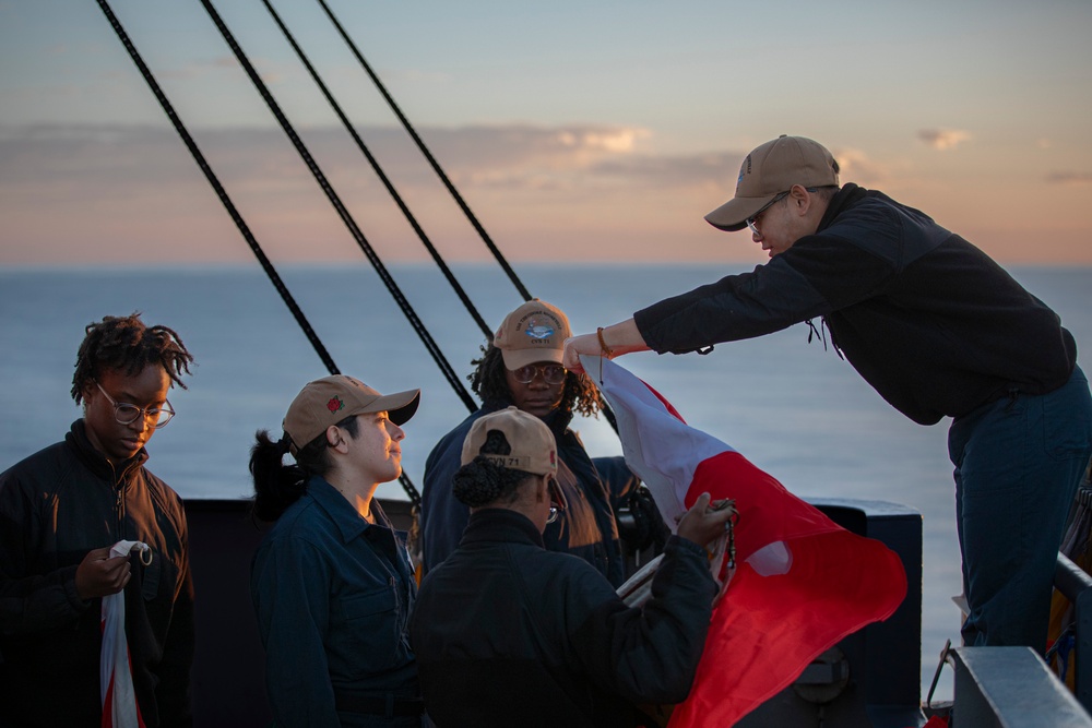 Theodore Roosevelt Refuels John S. McCain At Sea