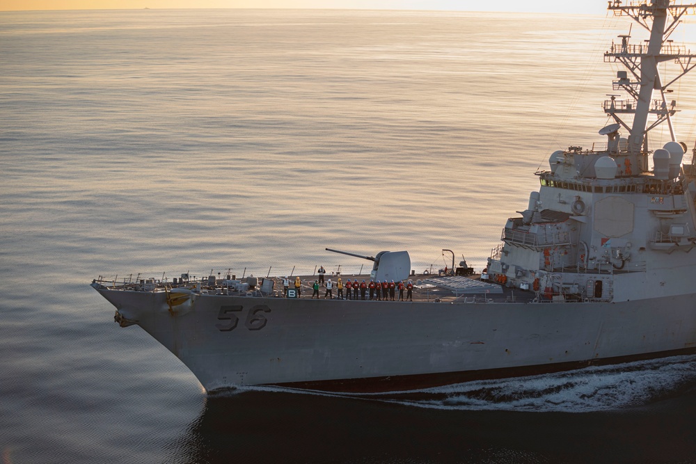Theodore Roosevelt Refuels John S. McCain At Sea