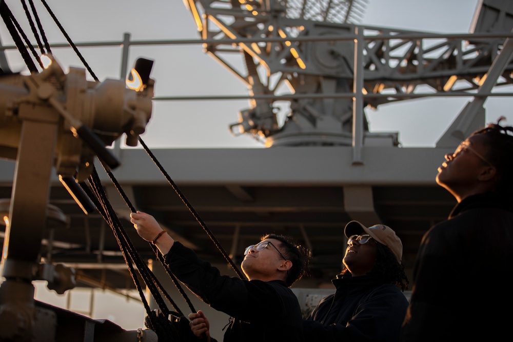 Theodore Roosevelt Refuels John S. McCain At Sea