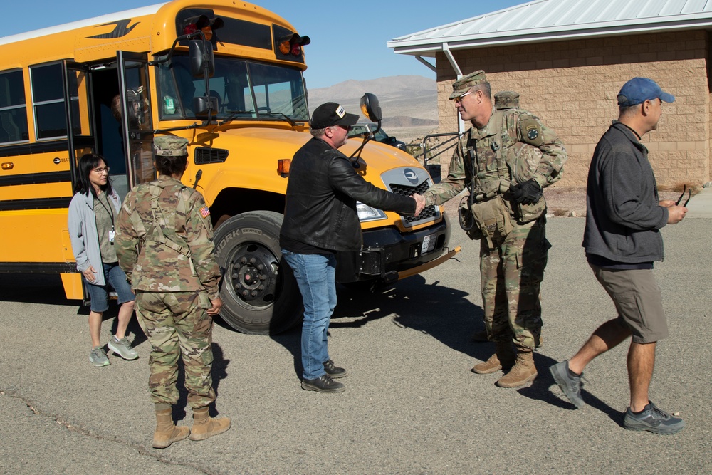 Distinguished Guests visit Fort Irwin NTC