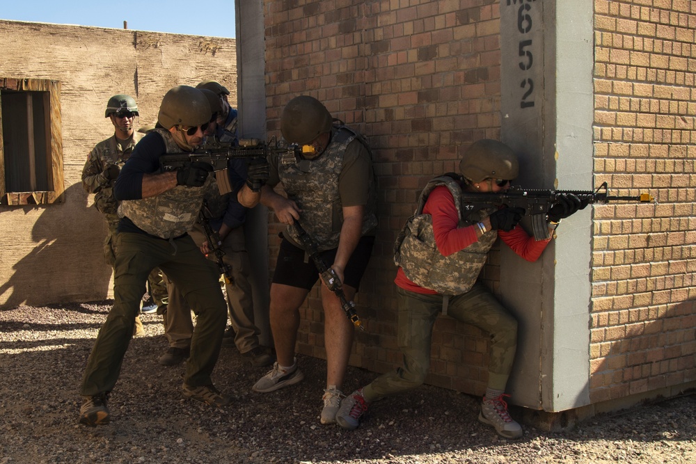 Distinguished  Guests tour the Box at NTC