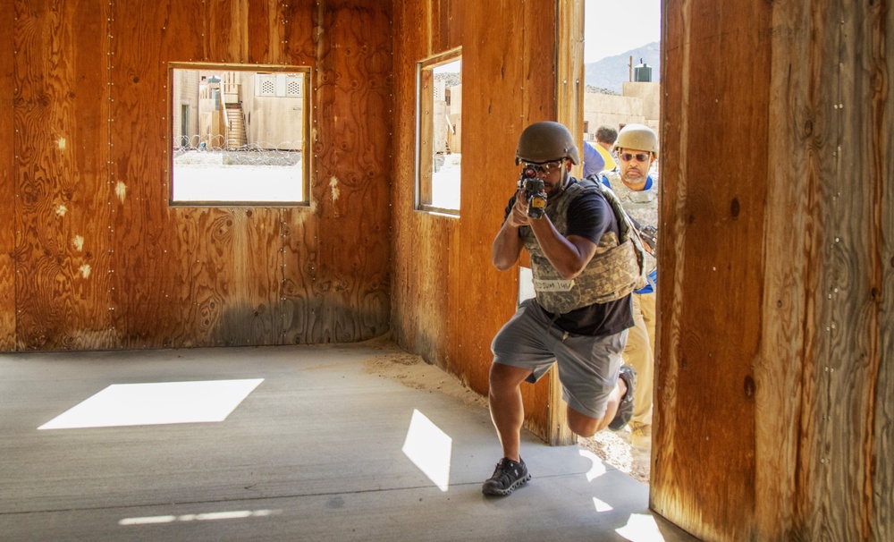 Distinguished guests tour the Box at NTC