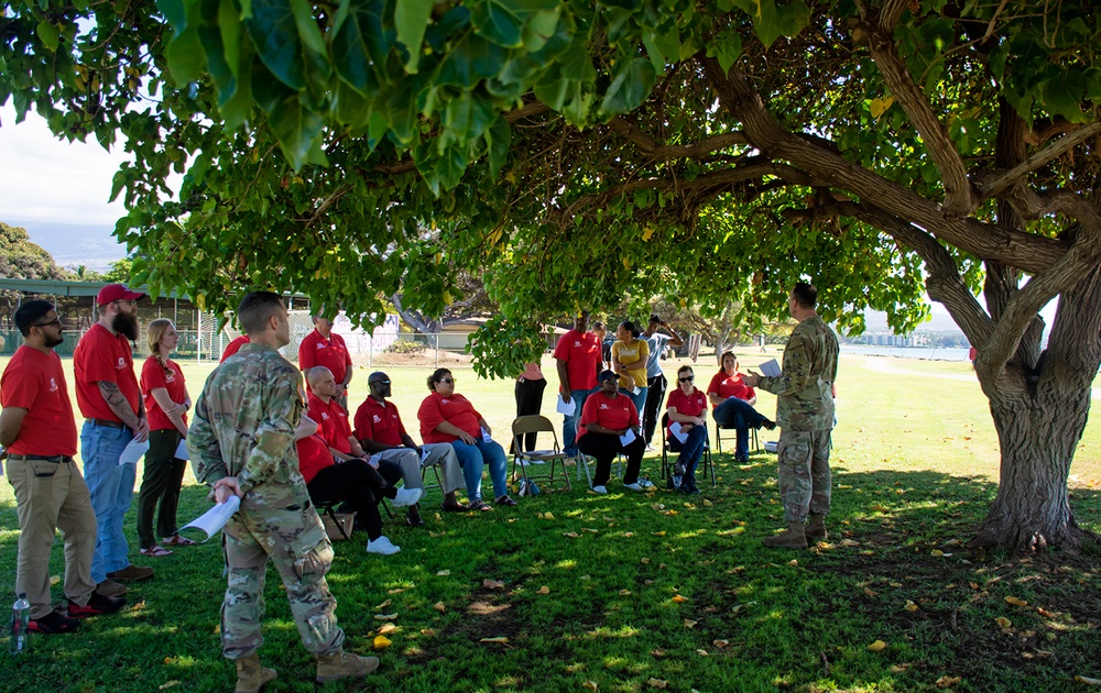 USACE Command Chaplain visits Hawaii wildfire first responders