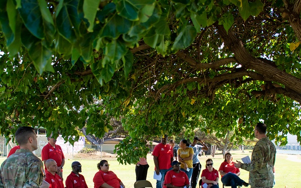 USACE Command Chaplain visits Hawaii wildfire first responders