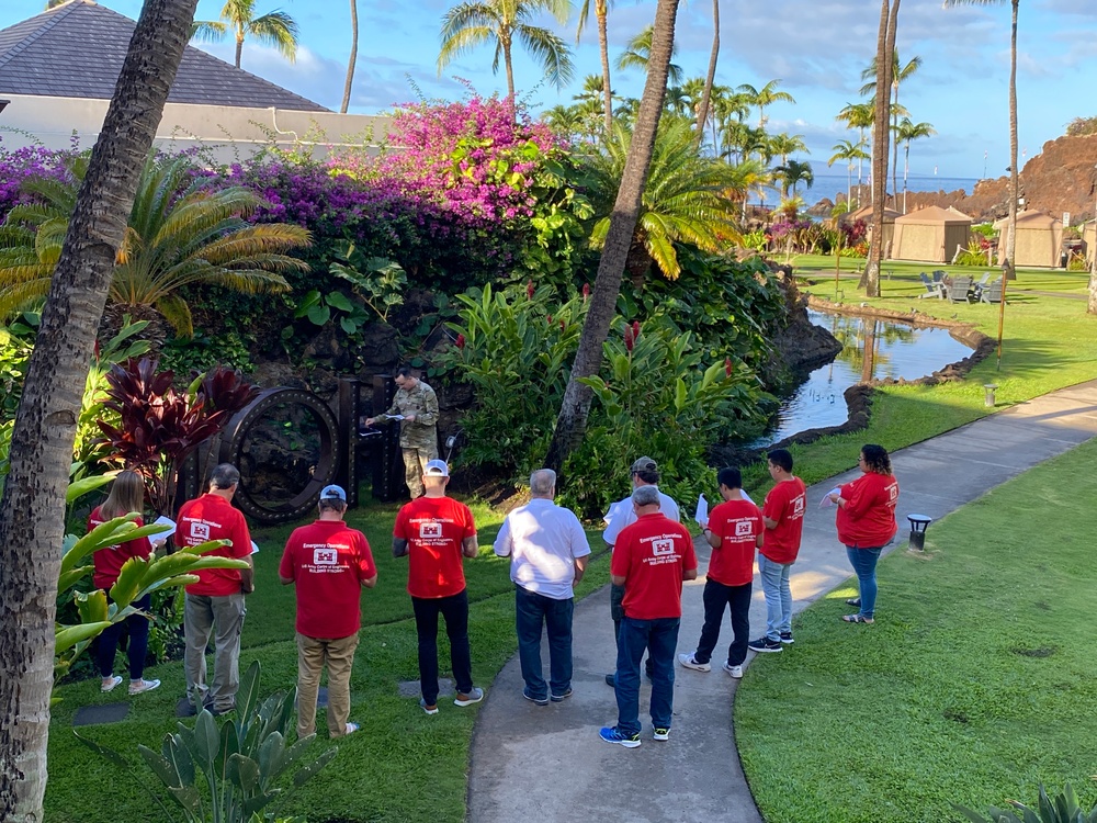 USACE Command Chaplain visits Hawaii wildfire first responders