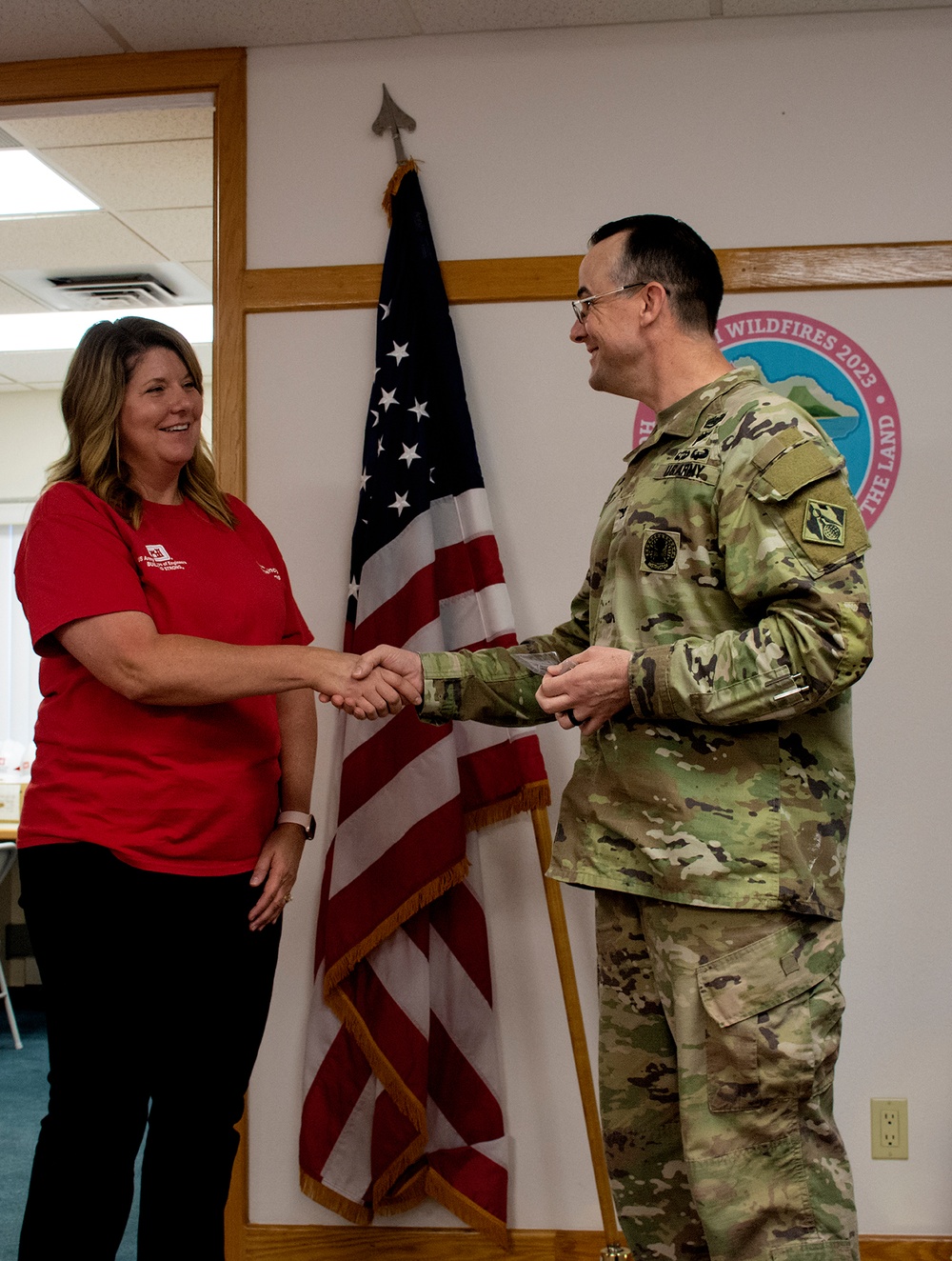 USACE Command Chaplain visits Hawaii wildfire first responders