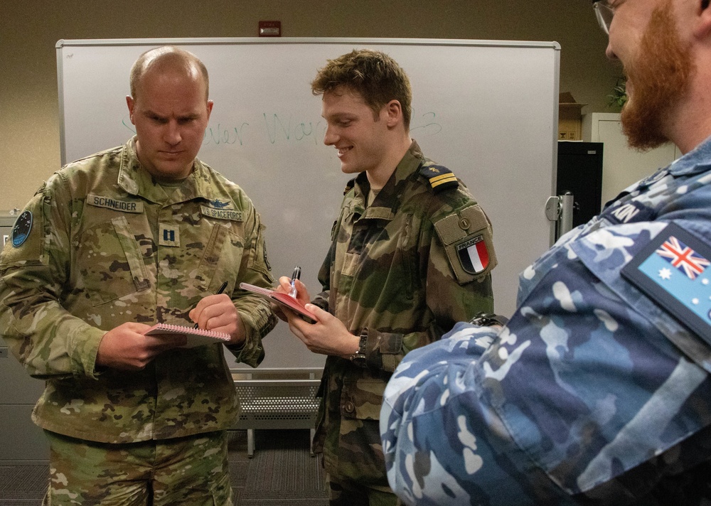 Schriever Wargame 2023 Participants Compare Notes in Air University's Wargaming Institute