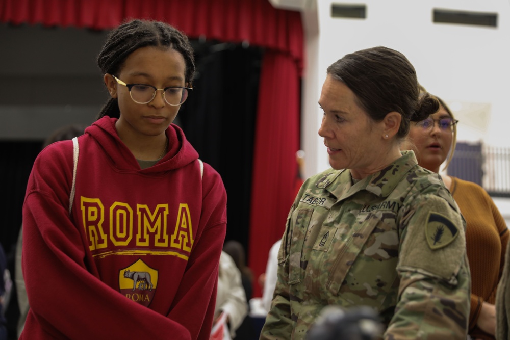 Reserve Unit Presents Career Opportunities to KHS Students