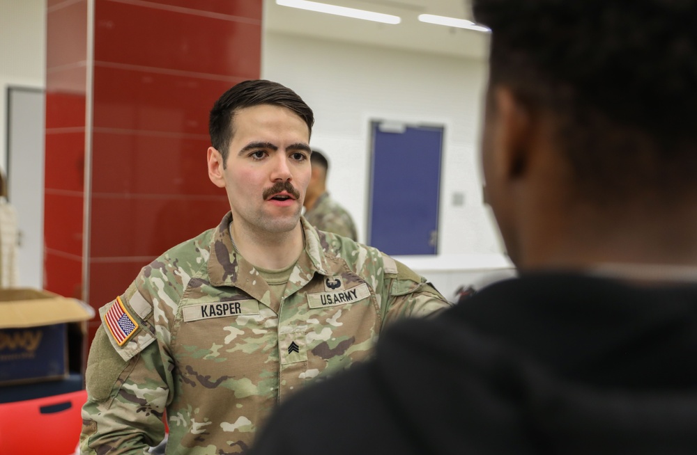 Reserve Unit Presents Career Opportunities to KHS Students