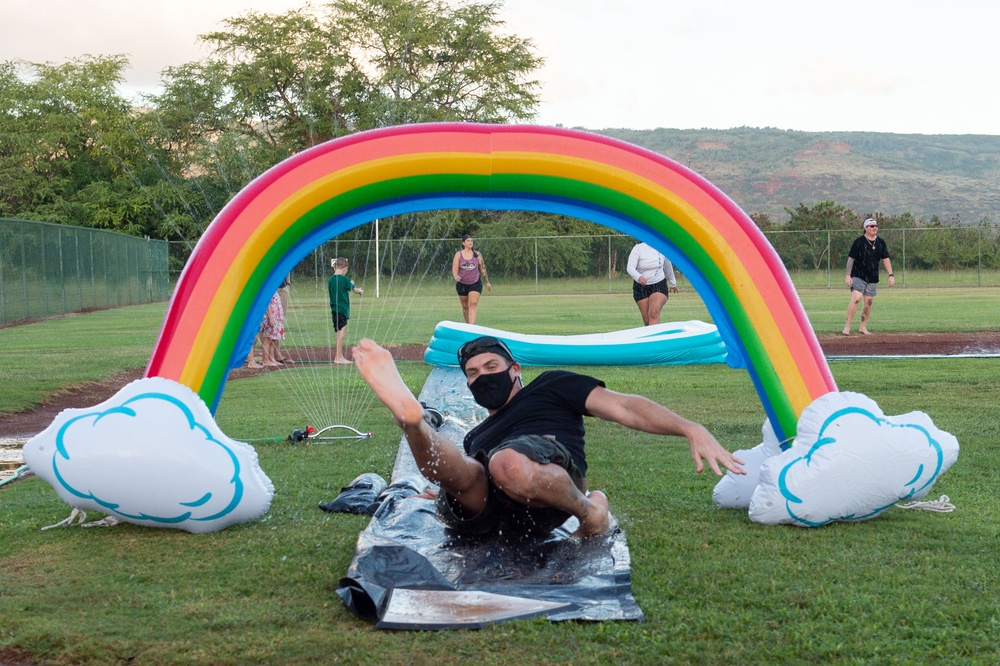 PMRF's Morale, Welfare, and Recreation Hosts Slip-and-Slide Kickball.