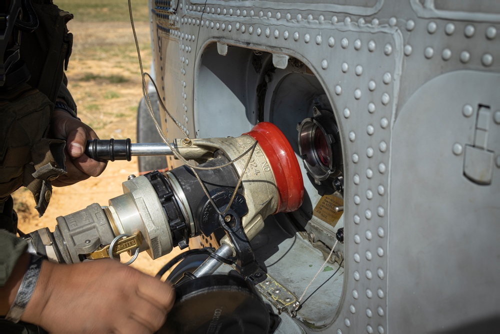 Marine Medium Tiltrotor Squadron 265 Conducts a Forward Arming and Refueling Point Exercise