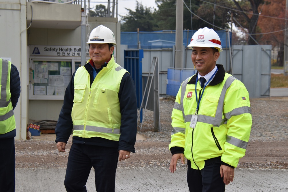 Army engineers construct airfield damage warehouse on Korean military installation