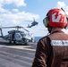 USS Carl Vinson (CVN 70) Sailors Conduct Helicopter Flight Operations in the Philippine Sea