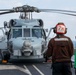 USS Carl Vinson (CVN 70) Sailors Conduct Helicopter Flight Operations in the Philippine Sea