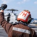 USS Carl Vinson (CVN 70) Sailors Conduct Helicopter Flight Operations in the Philippine Sea