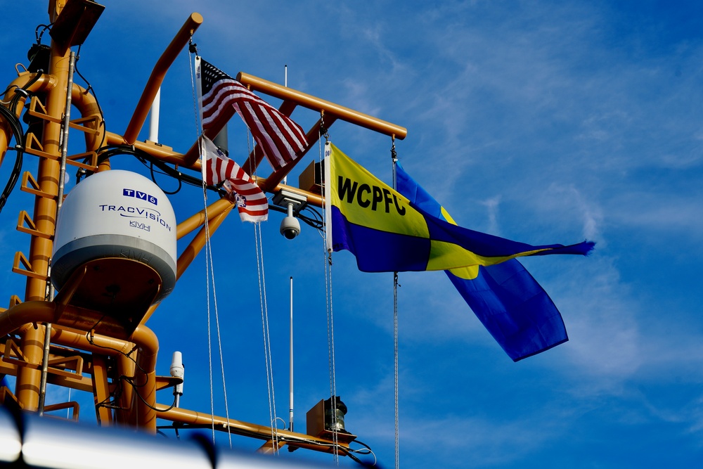 USCGC Frederick Hatch (WPC 1143) conducts IUU fisheries boardings