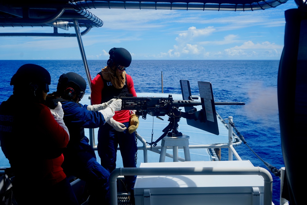 USCGC Frederick Hatch (WPC 1143) sinks fish aggregating device