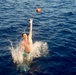 USCGC Frederick Hatch (WPC 1143) conducts swim call at the equator