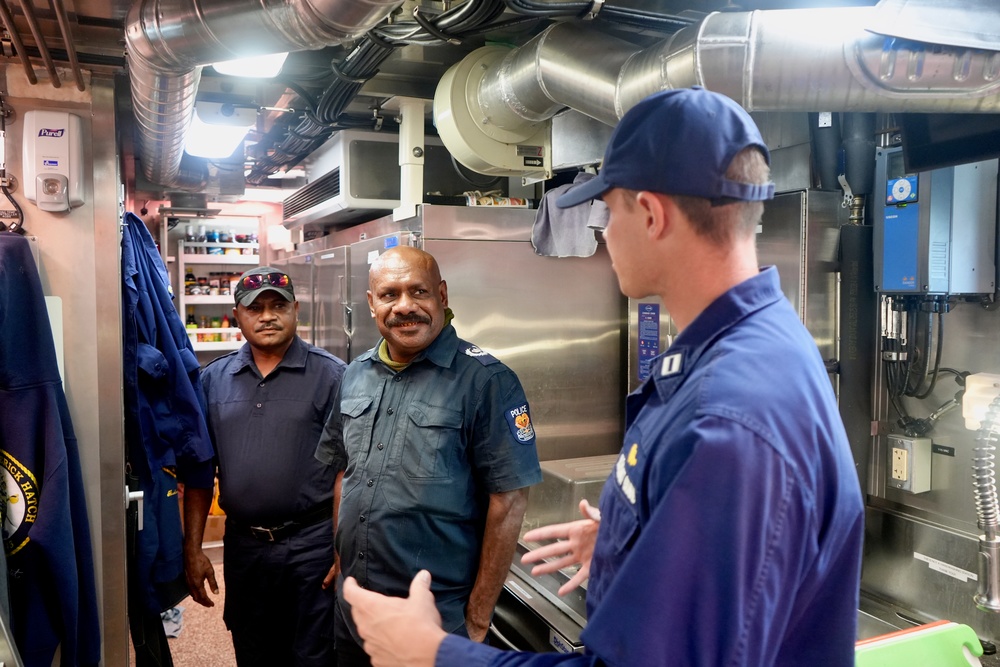 USCGC Frederick Hatch (WPC 1143) hosts officials in Papua New Guinea