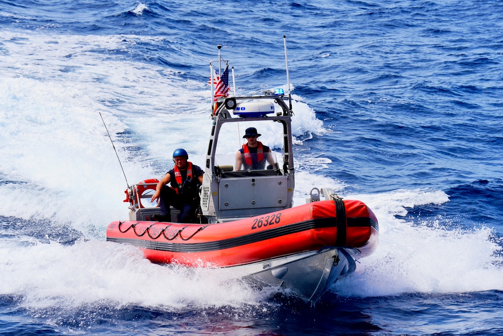 USCGC Frederick Hatch (WPC 1143) conducts IUU fisheries boardings