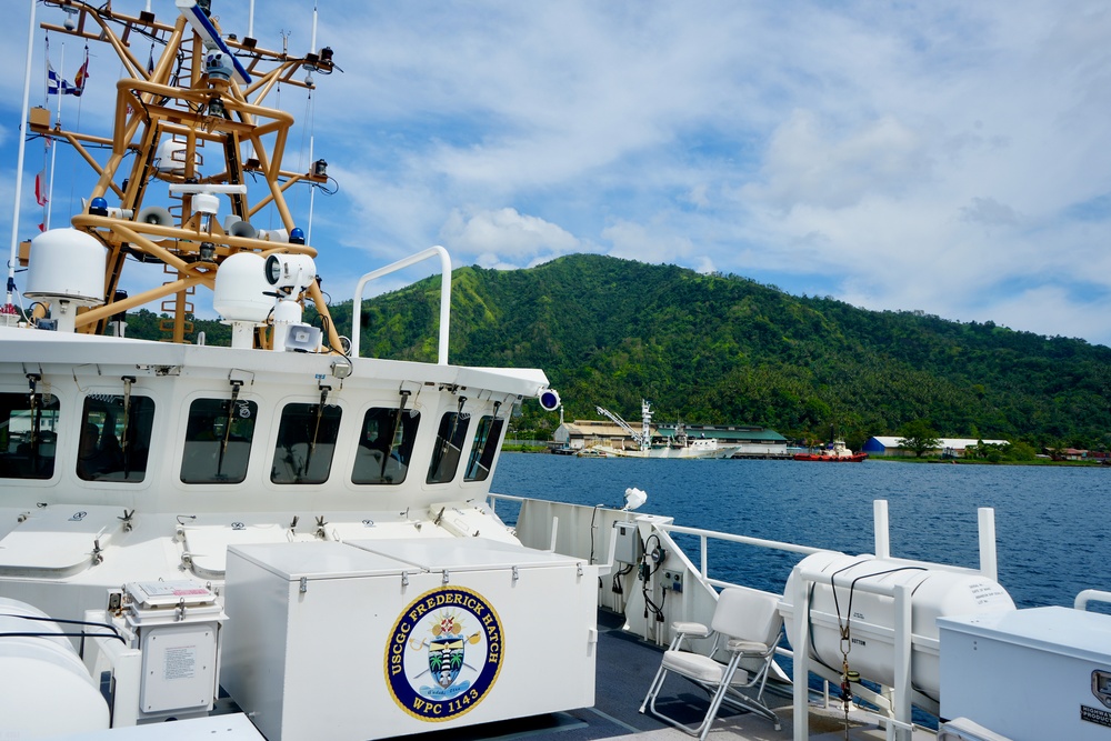 USCGC Frederick Hatch (WPC 1143) visits Rabaul, Papua New Guinea