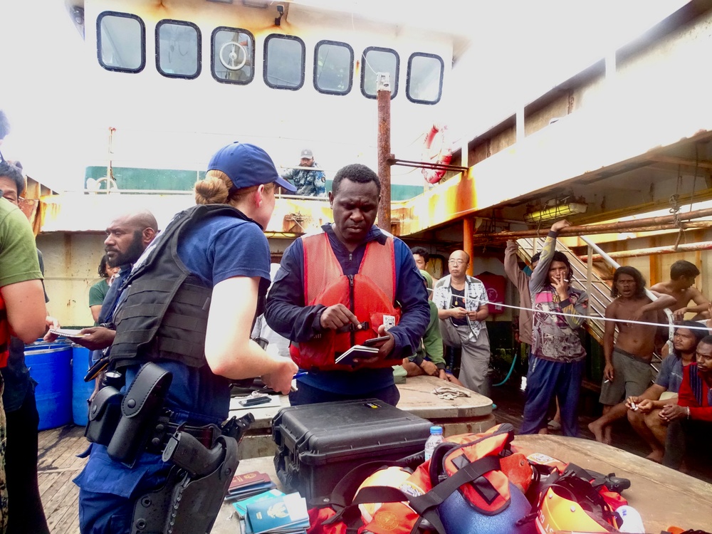 USCGC Frederick Hatch (WPC 1143) conducts IUU fisheries boardings