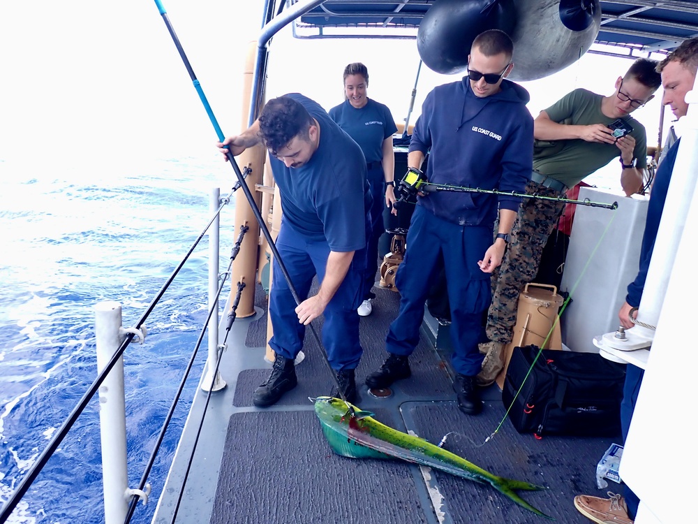 USCGC Frederick Hatch (WPC 1143) conducts fish call