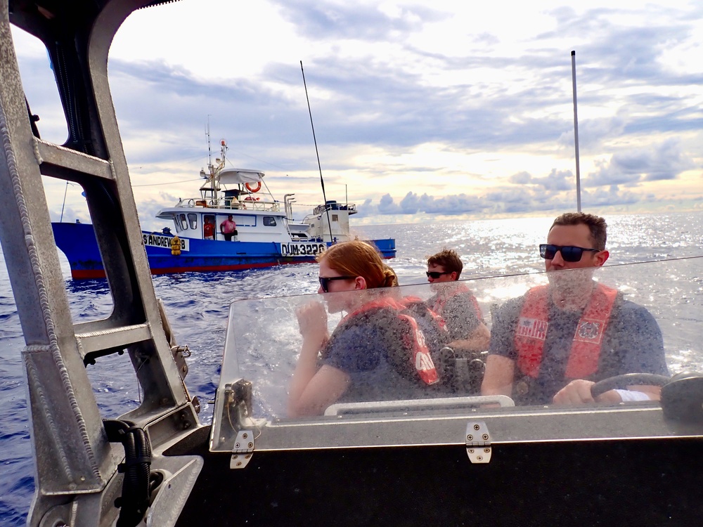 USCGC Frederick Hatch (WPC 1143) conducts IUU fisheries boardings