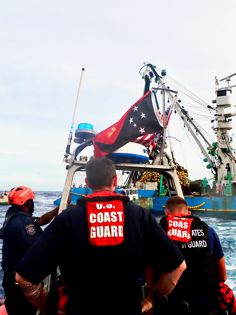 USCGC Frederick Hatch (WPC 1143) conducts IUU fisheries boardings