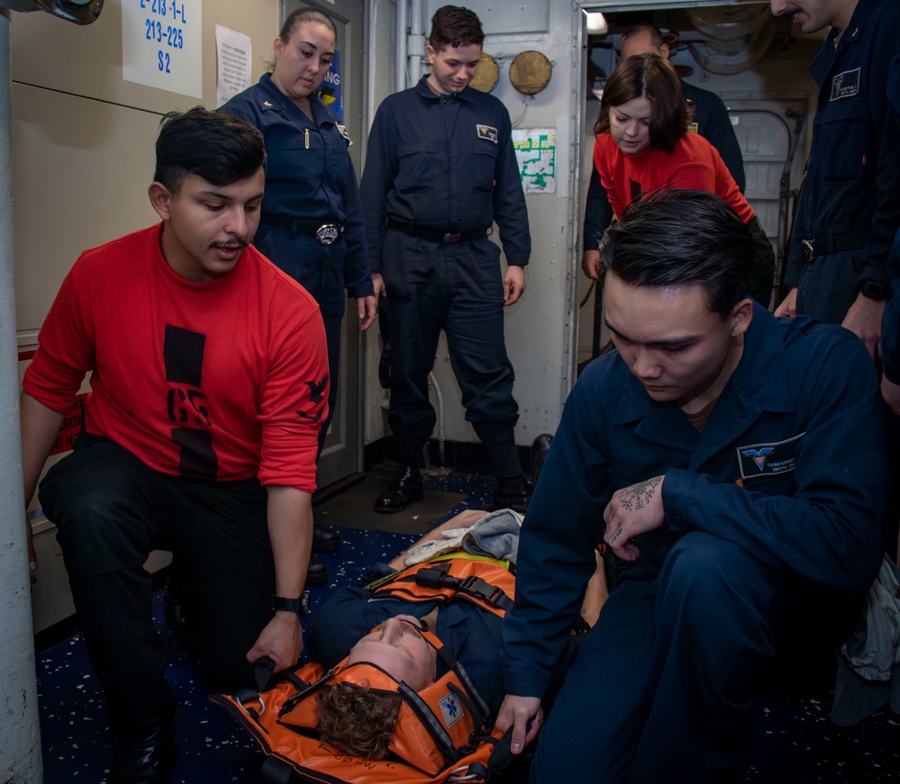USS Carl Vinson (CVN 70) Conducts General Quarters Drill