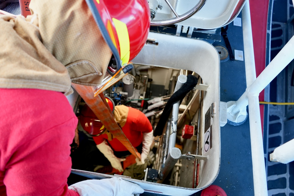 USCGC Frederick Hatch (WPC 1143) conducts training