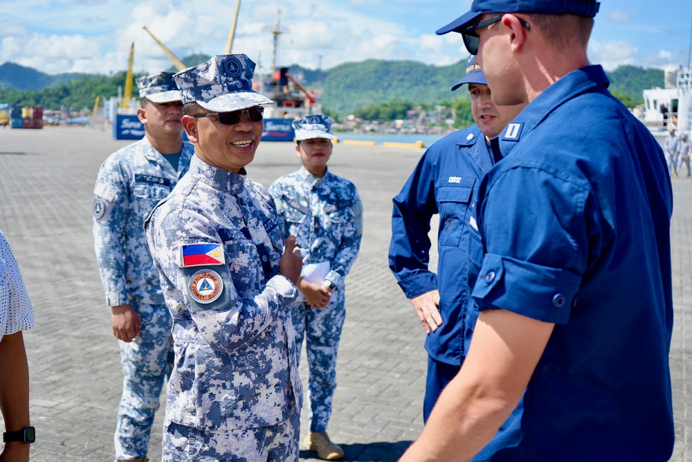 USCGC Frederick Hatch (WPC 1143) hosts officials in Philippines