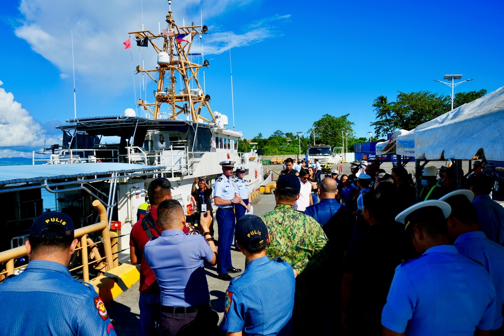 USCGC Frederick Hatch (WPC 1143) hosts officials in Philippines