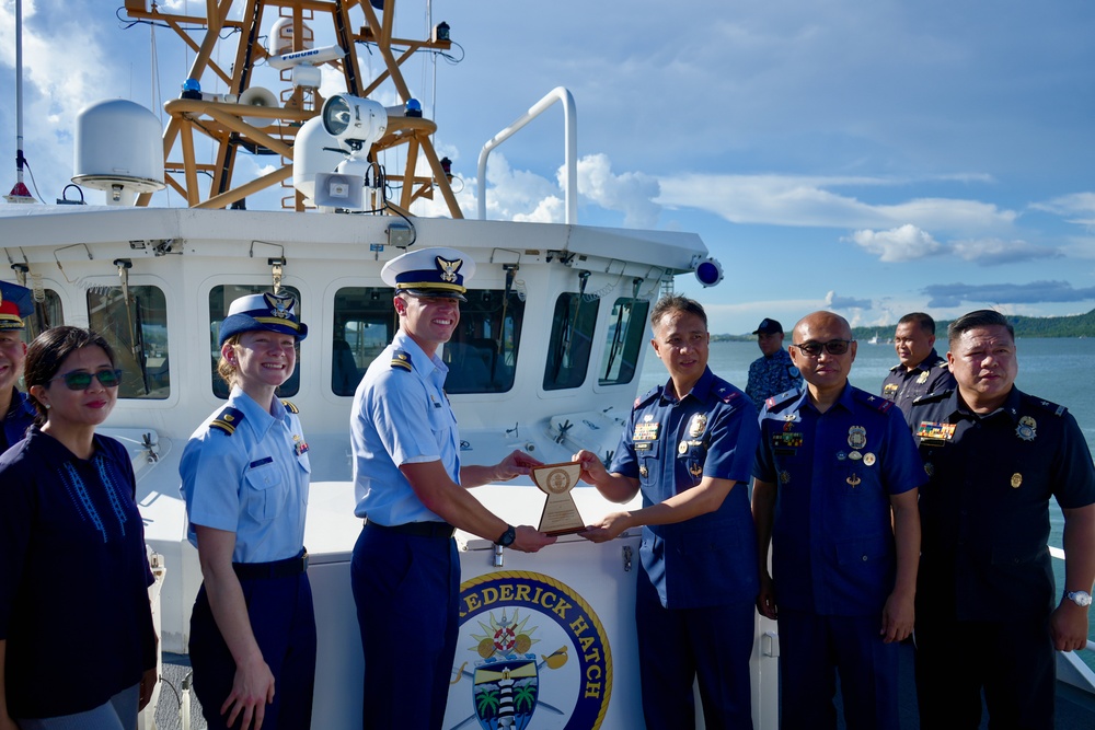 USCGC Frederick Hatch (WPC 1143) hosts officials in Philippines