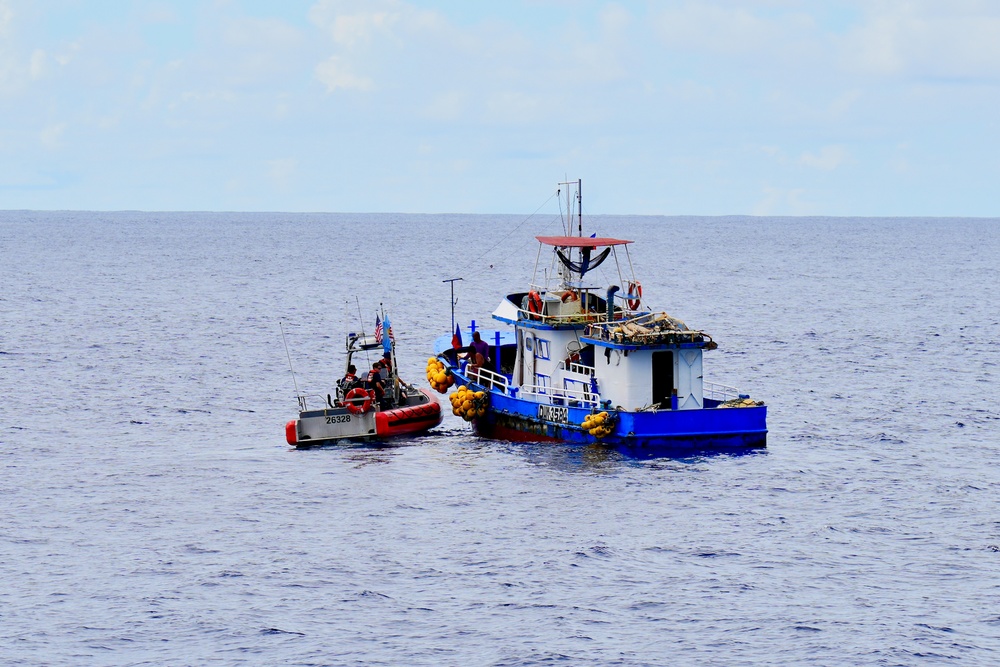 USCGC Frederick Hatch (WPC 1143) conducts IUU fisheries boardings