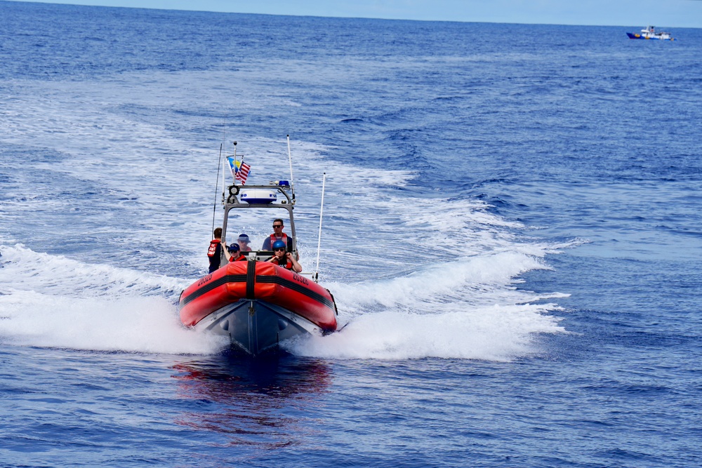 USCGC Frederick Hatch (WPC 1143) conducts IUU fisheries boardings