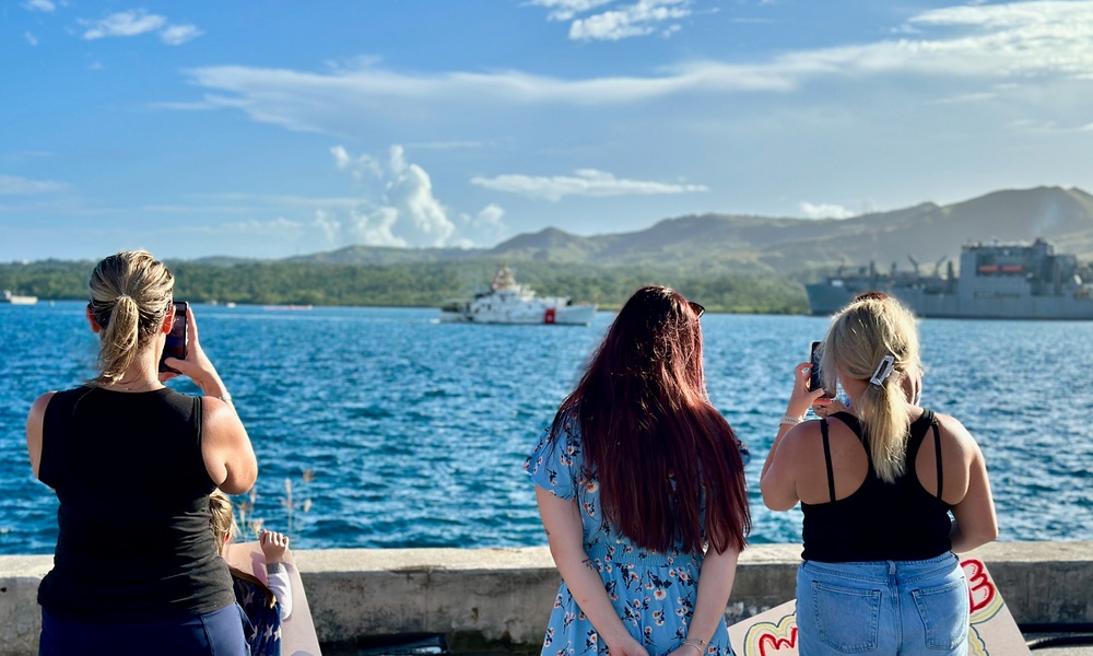 USCGC Frederick Hatch (WPC 1143) returns to Guam on Thanksgiving