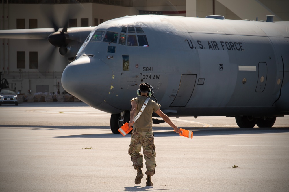 Yokota’s maintainers round the clock maintain C-130Js in support of OCD23