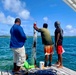 Ngaraard State public works crew revitalizes shoreside channel markers