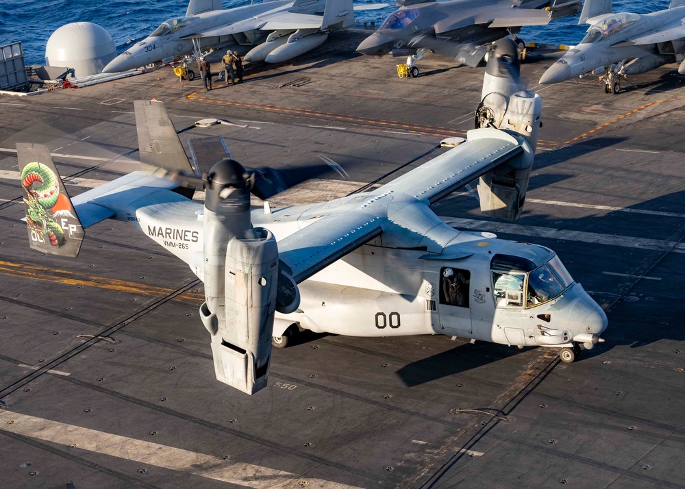 DVIDS - Images - U.S. Marine Corps Osprey Lands on USS Carl Vinson (CVN ...