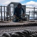 USS Carl Vinson (CVN 70) Sailor Conducts Mooring Line Maintenance