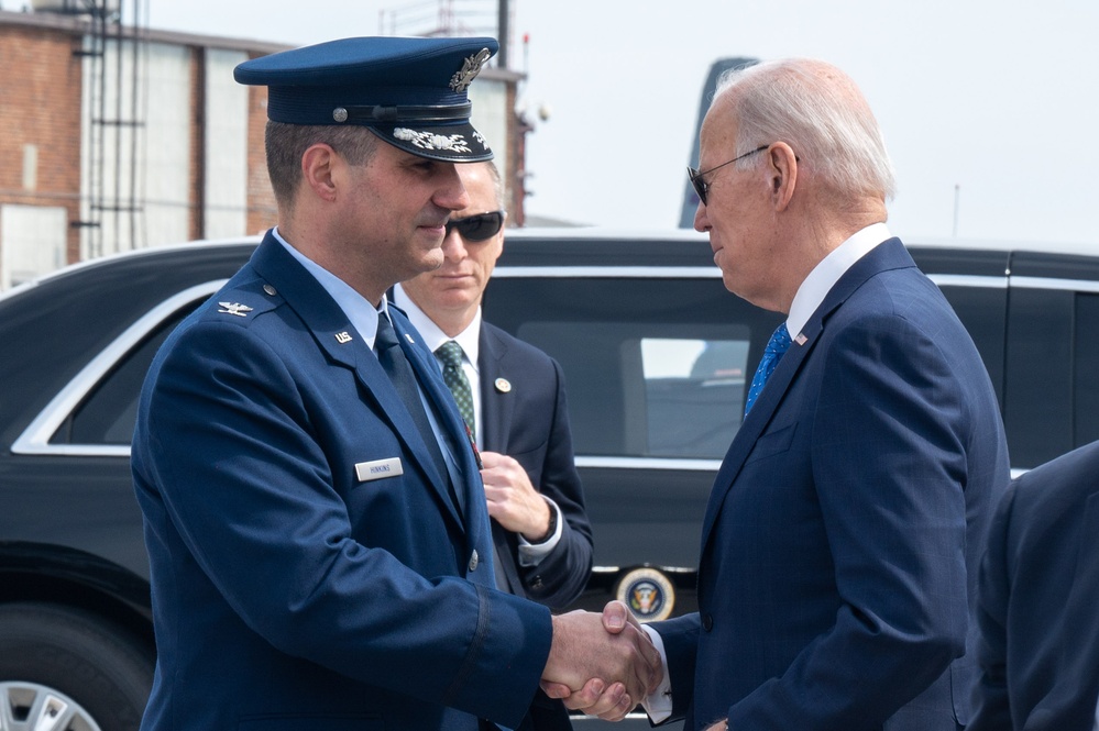 Minneapolis-St. Paul Air Reserve Station Joe Biden April 2023 Visit