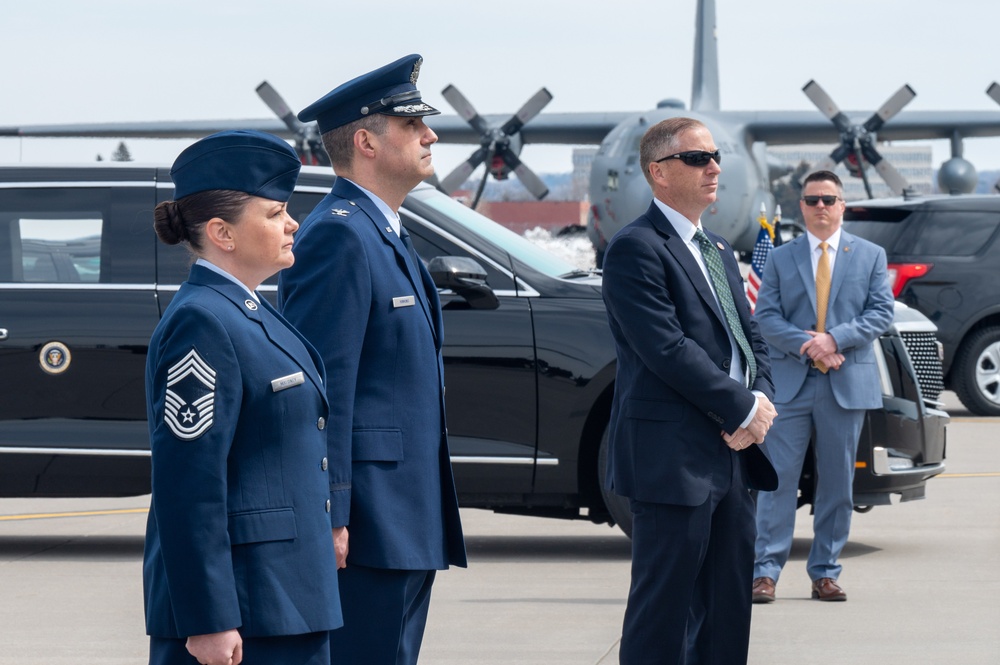 Minneapolis-St. Paul Air Reserve Station Joe Biden April 2023 Visit