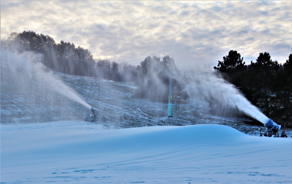 Snowmaking at Fort McCoy's Whitetail Ridge Ski Area