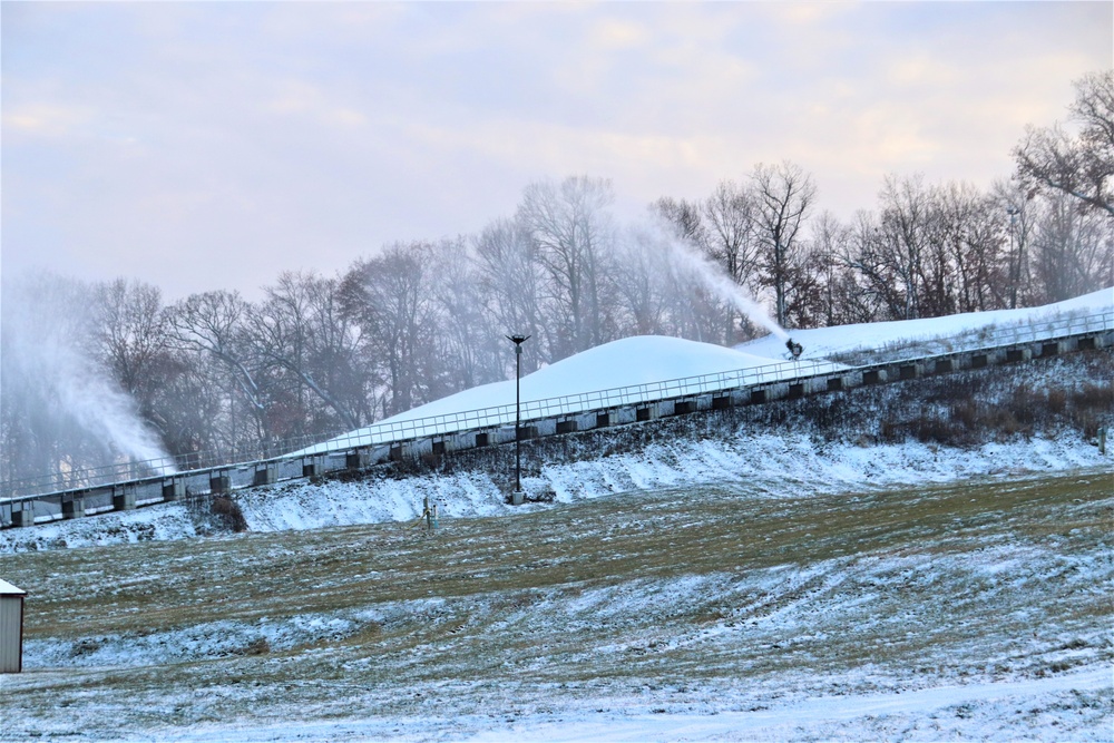 Snowmaking at Fort McCoy's Whitetail Ridge Ski Area