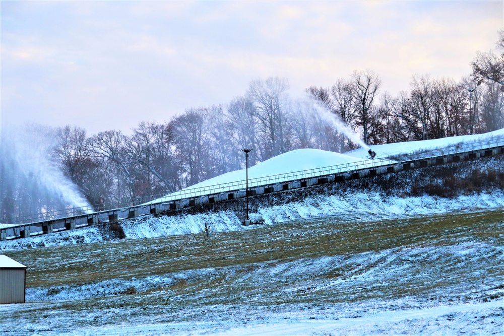 Snowmaking at Fort McCoy's Whitetail Ridge Ski Area