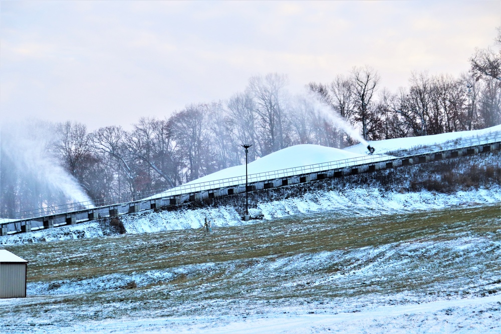 Snowmaking at Fort McCoy's Whitetail Ridge Ski Area